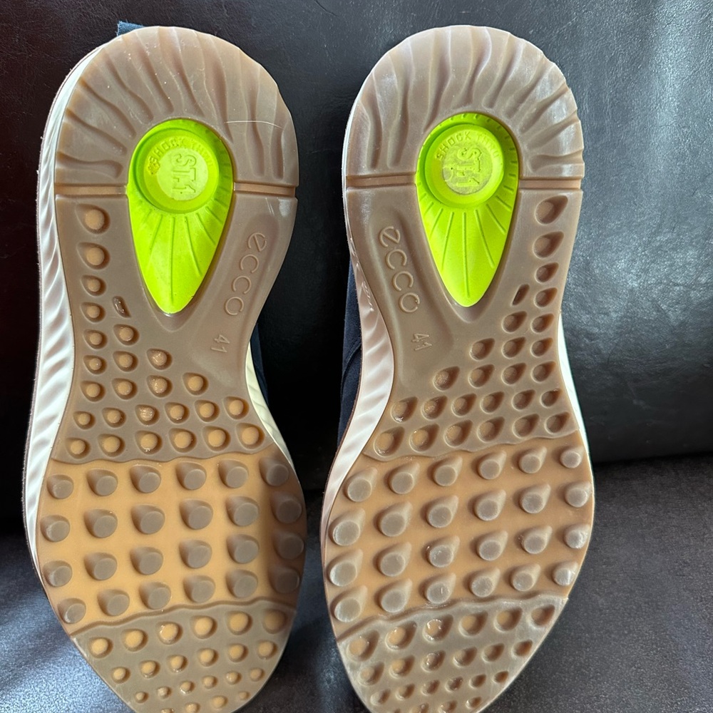 Ecco Dark Blue Suede Lace-Up Derbys - Picture 8 of 10